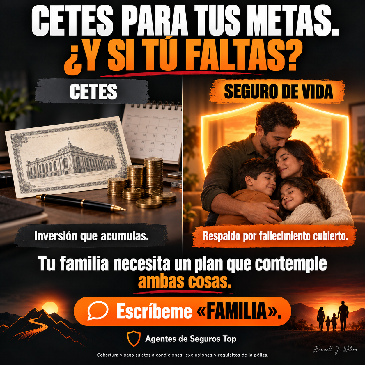 Comparativa de CETES y seguro de vida